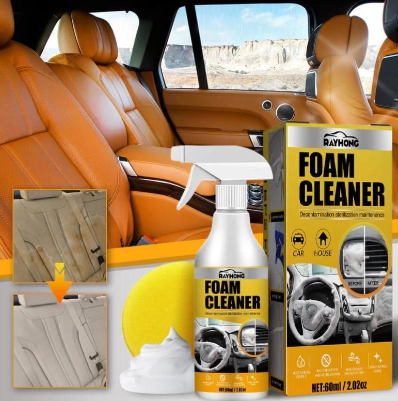 All-in-One Multi-Purpose Foam Cleaner (60 ML) | Car, Home & Kitchen Use | Eco-Friendly Fresh Formula